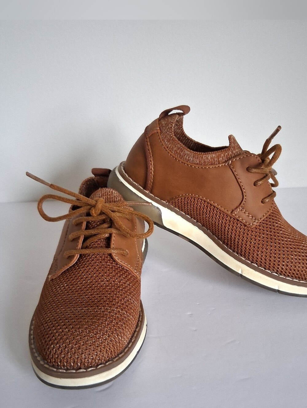 Bruno Mark Boys Loafers Oxfords Shoes Brown Size 9 Toddler Preppy School Boho